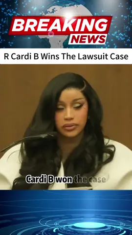R cardi b wins the lawsuit case #breakingnews #news #foryou #fypシ #tiktok 