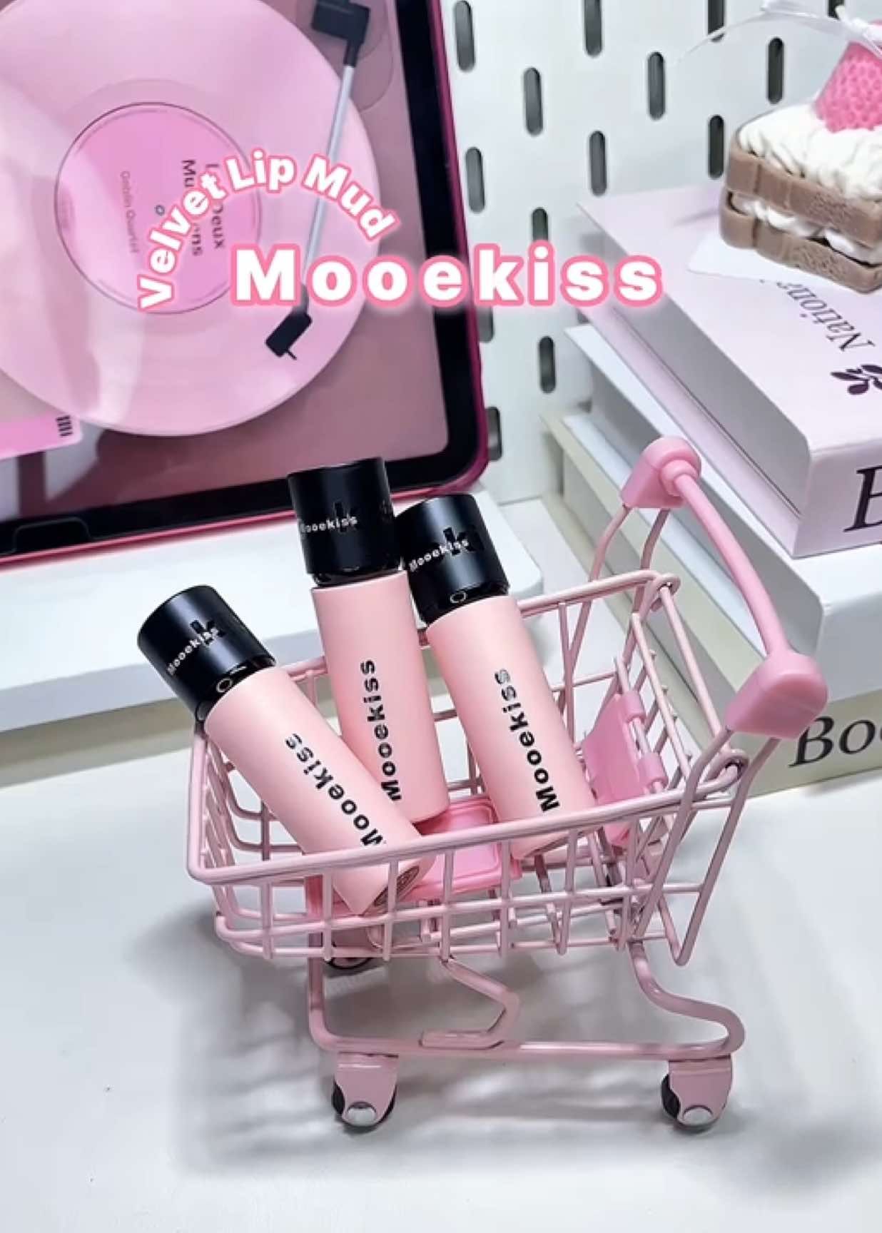 Mooekiss Velvet Lip Mud 💕 #mooekiss #velvetlipmud #sonbunmooekiss #lipvelvet #makeup 