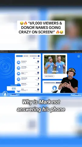From global donations to 69K watching live 😱✨ Every name, every drop, every dollar pushes Team Water closer to $40M! #MrBeast #TeamWater #Charity 