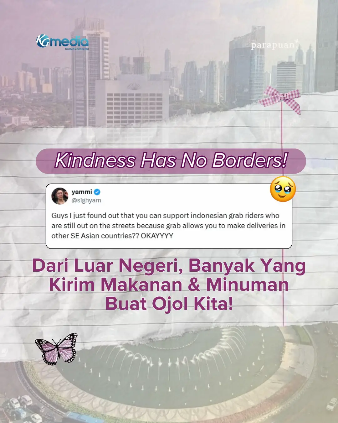 Di tengah hiruk pikuk kondisi Indonesia sekarang, kita diingetin lagi kalo kebaikan itu gak kenal batas!🌎🥹✨ Kadang, solidaritas antar manusia sesederhana itu, saling jaga, saling dukung 🩷 #CeritaParapuan #Parapuan 