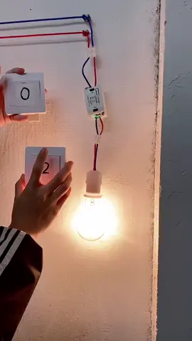 Turning on and off lamps can be so simple! #Switch, socket and lamp installation #Electrical wiring tutorial #Electrical basics learning