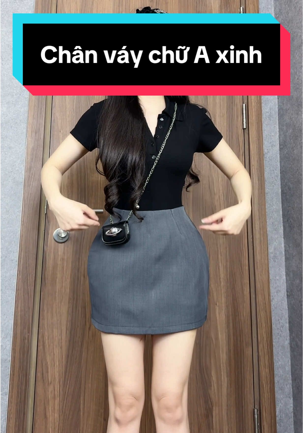 Chân váy chữ A xinh #phanhriviuuu #xuhuong #outfitideas #vayxinh #L 