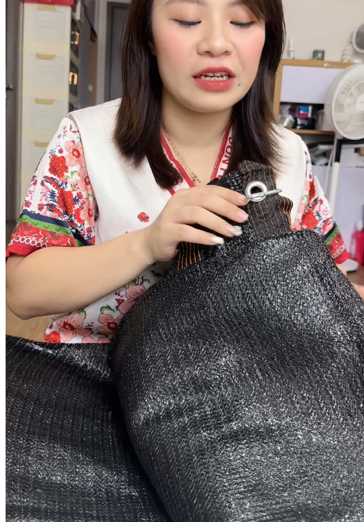 Trả lời @Hằng Mét 45 bạt lưới che nắng che mưa #batchenang #batluoi #batluoichenangchemua 