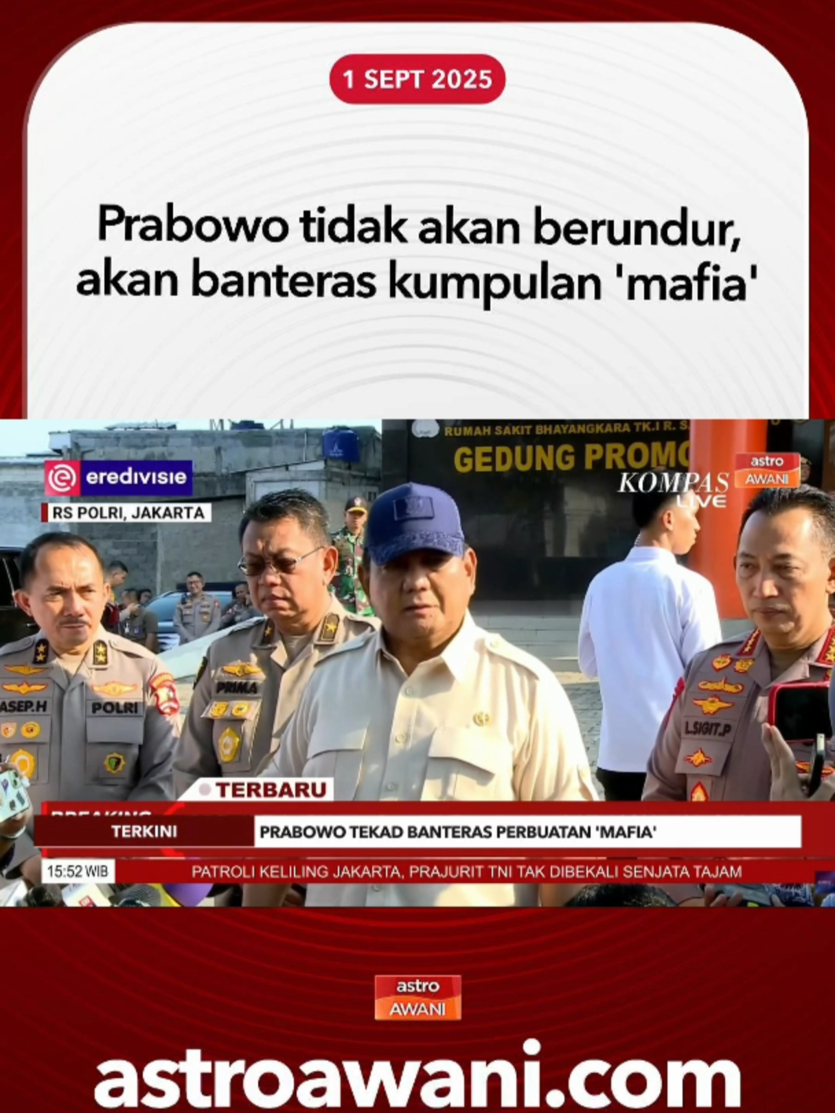 Beliau menambah semua tindakan berkaitan protes akan disiasat secara menyeluruh, dan pihak yang bertanggungjawab akan dibawa ke muka pengadilan. #AWANInews