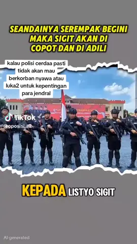 #fyp ingat wahai polisi di lapangan anda harus cerdas jangan mau kalian di benturkan oleh rakyat
