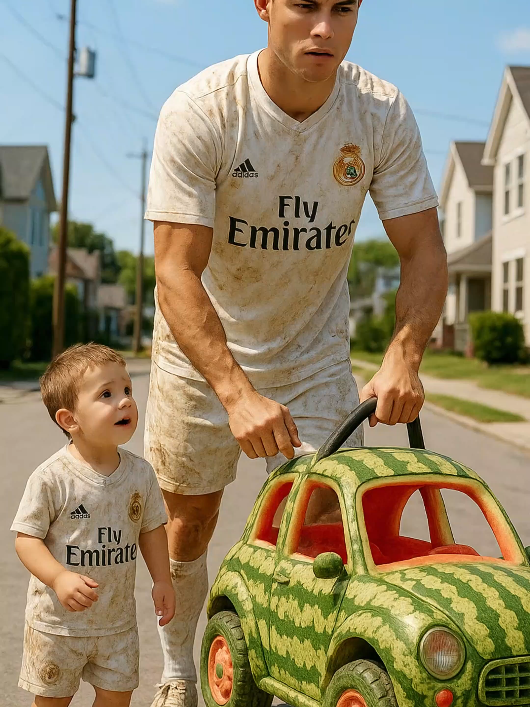 Cristinao Ronlado and his son make new Car😮 #aivideo #ai #footballtiktok#footballuk#uktiktok#trendingreels #unitedkingdom #ukronaldo #cristinaoronaldo #ukfootball #londonlife #ukfoodie #fyppp #tiktokuk🇬🇧 #foryoupage❤️❤️ #growmyaccount #tiktokviral #viral #entertainment #ai