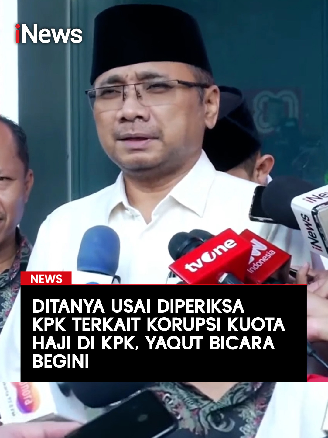 Tim penyidik Komisi Pemberantasan Korupsi (KPK) telah selesai memeriksa eks Menteri Agama, Yaqut Cholil Qoumas alias Gus Yaqut terkait kasus dugaan korupsi penentuan kuota haji 2024. Pantauan di lokasi, Gus Yaqut keluar dari Gedung Merah Putih KPK sekira pukul 16.20 WIB. Dalam kesempatan itu, penanganan perkara ini masih dalam tahap penyelidikan. 