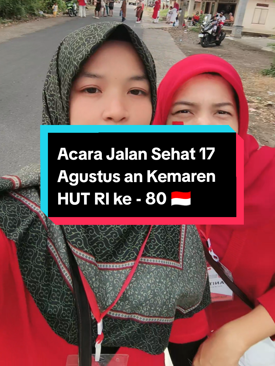 Jalan Sehat Acara 17san Kemaren 😇 #hutri80indonesia🇮🇩 #hutri80 #17agustusan #kemerdekaanindonesia #jalansehat 