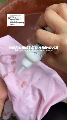 Replying to @Mayiees_finds clothes rust stain remover pantanggal ng kalawang para sa mga damit at mga sapatos lamang  #ruststainremover #pantanggalkalawang #ruststainremoverclothes #pantanggalkalawang #kalawang 