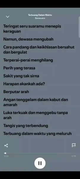 Terbuang dalam waktu  -  Barasuara#liriklagu #barasuara #rypppppppppppppppppシ #lirik #foryoupage 