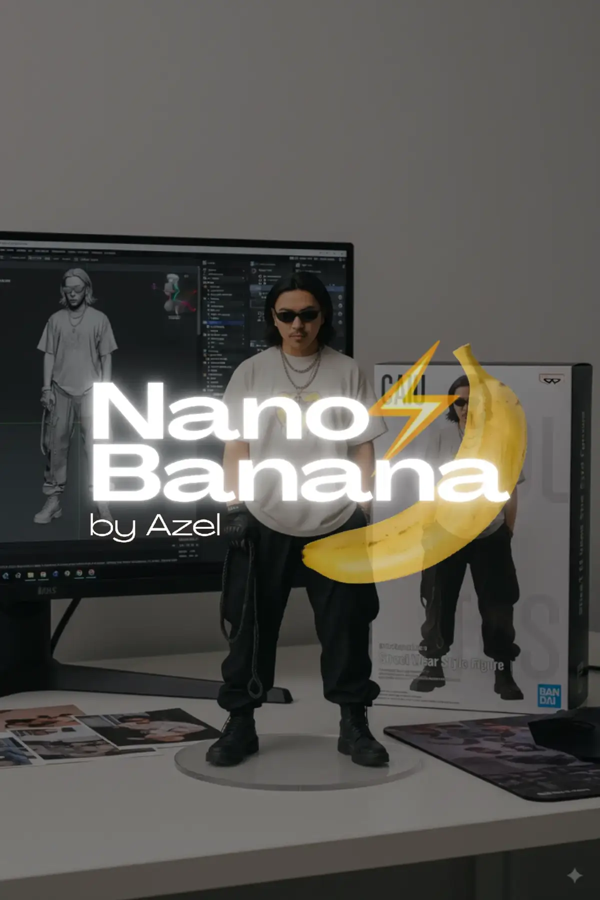 Tutorial dan prompt di slide terakhir. #ai #nanobanana #gemini #actionfigures 