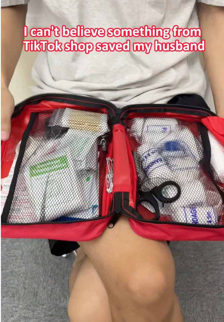 I’m so grateful for this kit he could have bled out without this #firstaidkit #emergencykit #musthave