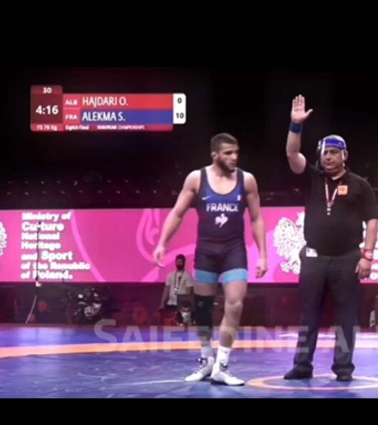 Saifedine alekma 🥈Europe #wrestling #champion #lutte #fyp 