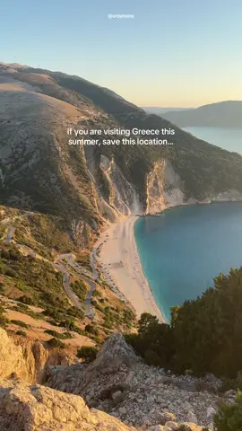Must visits spot in Greece 🩵✨ 📍Myrtos beach viewpoint on Kefalonia  #greecetravel #greecetiktok #thingstodoingreece #kefaloniaisland #kefalonia 