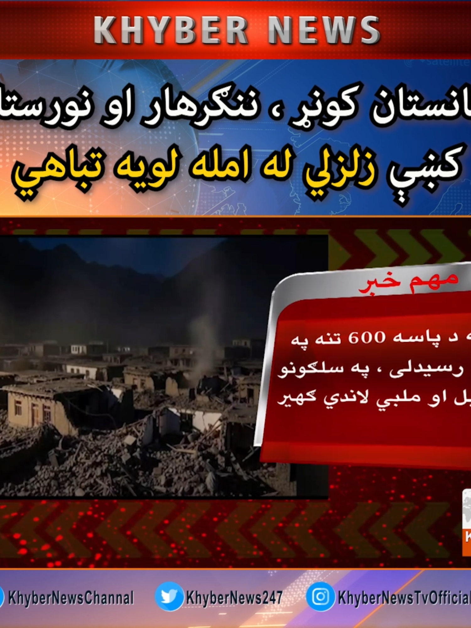🚨🇦🇫: افغانستان کونړ ، ننګرهار او نورستان کښې زلزلي له امله لويه تباهي #Afghanistan #earthquake #KhyberNews