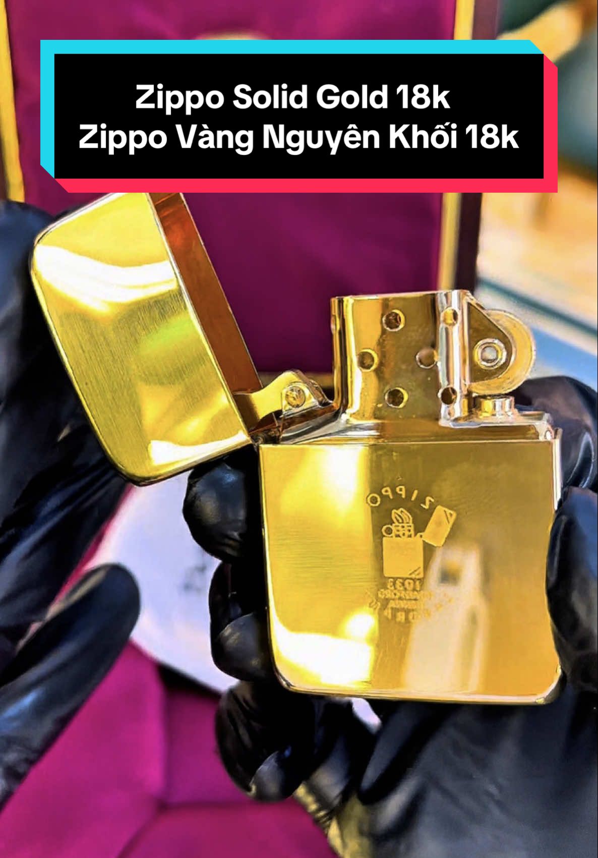 Zippo Solid Gold, Vàng Nguyên Khối 18k #zippo #zipposuutam #zippochinhhang #Zippo5555 #leanontiktok 