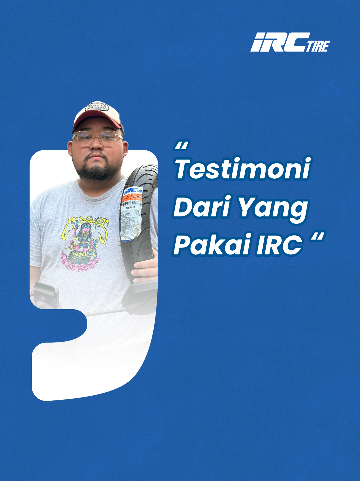 Berangkat kerja menempuh puluhan kilometer tiap hari? Buat Bro Timo itu bukan masalah karena udah percaya sama IRC dari awal. Hujan deras pun gak bikin was-was, gripnya tetap mantap dan bikin aman di jalan! BroSisIRC yang sehari-hari berkendara sendiri untuk kerja, udah pakai IRC belum? #BanYangPasti #PastiPercaya #IRCTireIndonesia #BanggaBuatanIndonesia #RekomendasiBan #BanMotor