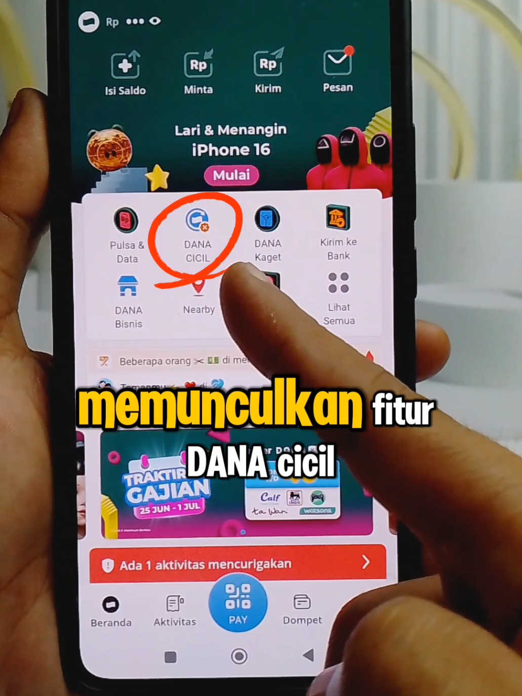 Membalas @cikukleaxy Ini kak cara memunculkan fitur dana cicil di aplikasi dana. Semoga membantu. #pinjamanonline #danacicil #pinjamancepat 