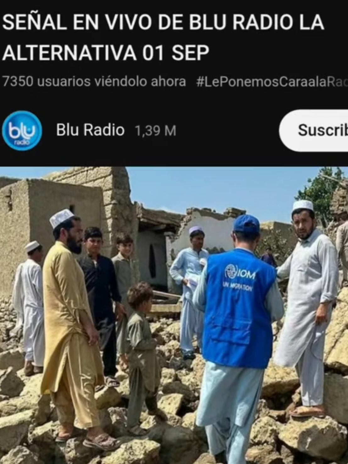Terremoto en Oriente medio (Afganistán) deja por lo menos 800 fallecidos.  #terremoto #afganistan #bluradio #orientemedio