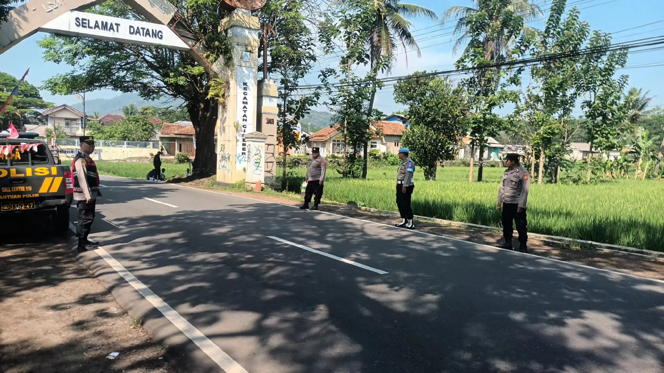 Patroli Perbatasan Cibeber - Cilaku dalam mengantisipasi terjadinya Guantibmas diwilayah kec. Cibeber