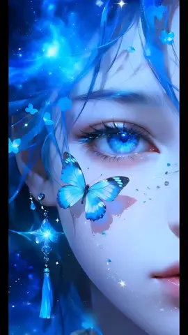 🌌🦋 “Entre constelações e asas azuis, nasce um olhar que toca a alma… descubra a magia deste wallpaper e deixe sua tela brilhar.” ✨📱 . . . 🔥 FREE Live Wallpaper Download – Link in bio 📱✨ #butterflygirl #animewallpaper #livewallpaper #iphonewallpaper #aestheticvibes 