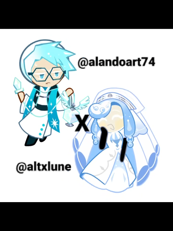 Vitamina trend!! Amazing collaboration with @Lu / Hina  !!😭🫂💙 Go check her out, she's very cool and made amazing animations!! 🙏🙏🙏 #artcollab #cookierunkingdom #crk #mentholcookie #seltzercookie 