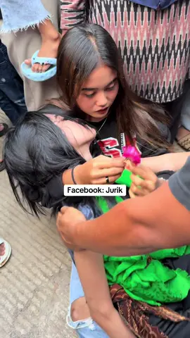 Detik detik amey mau di sembuhkan dari kesurupan dengan setangkai mawar merah #jurikk 
