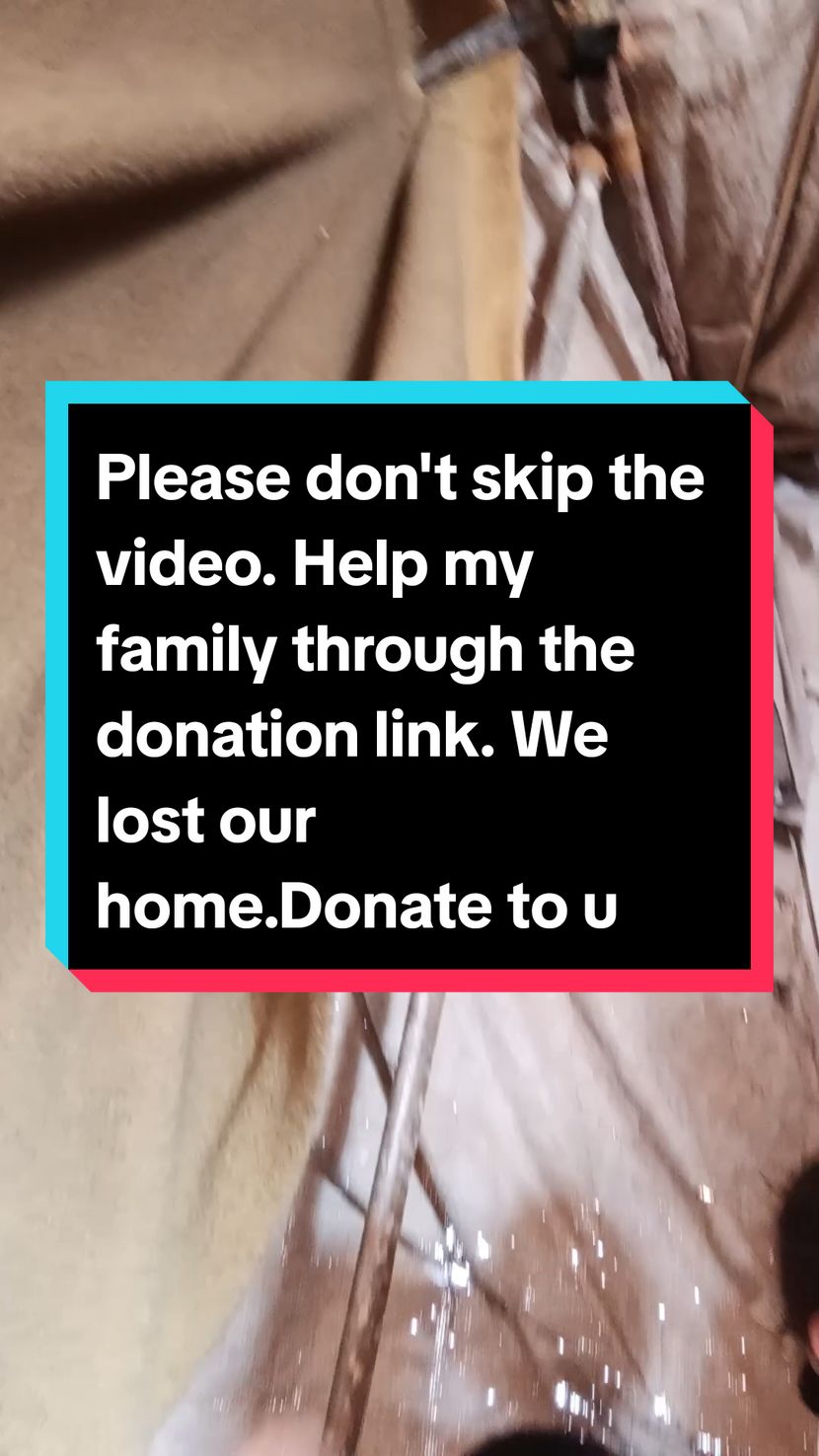 Please donate to me in the link to buy a small house for the children we live in hardship, cold and
