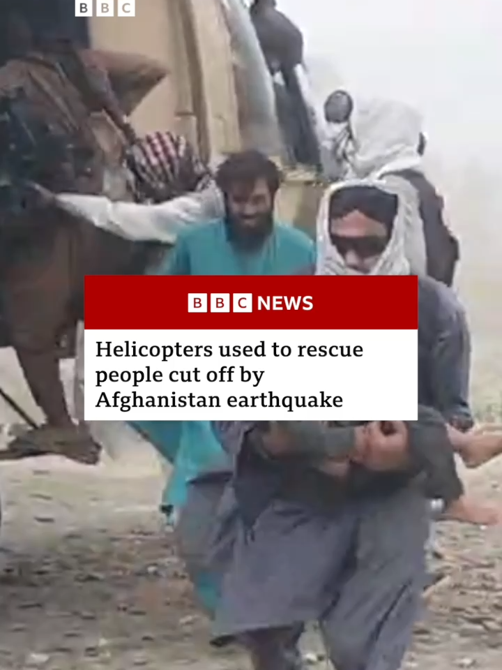 The remote areas impacted by the quake are make assessing the damage hard. #Afghanistan #Earthquake #Quake #Rescue #Helicopter #AfghanistanEarthquake #BreakingNews #News #BBCNews