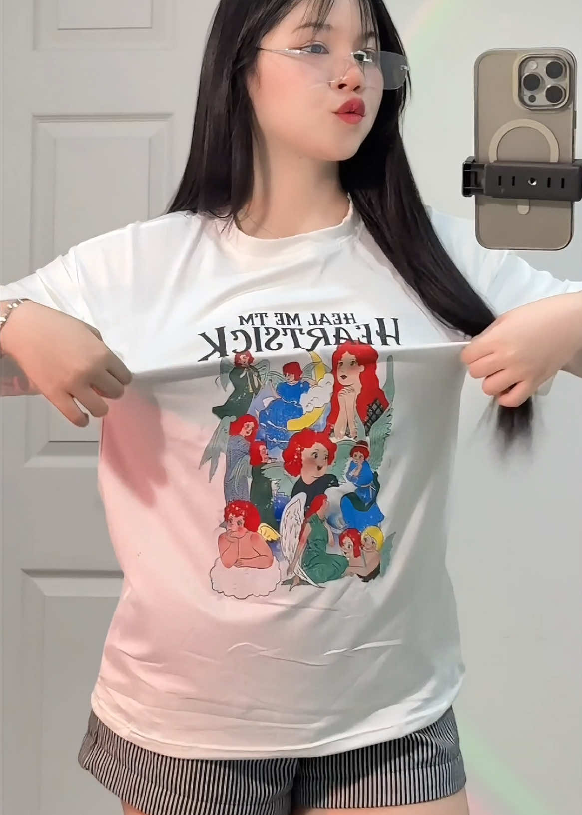 #เสื้อยืด #เสื้อยืดโอเวอร์ไซต์ #เสื้อยืดแฟชั่น #ชาลัน🧺 #เสื้อยืดพิมพ์ลาย 