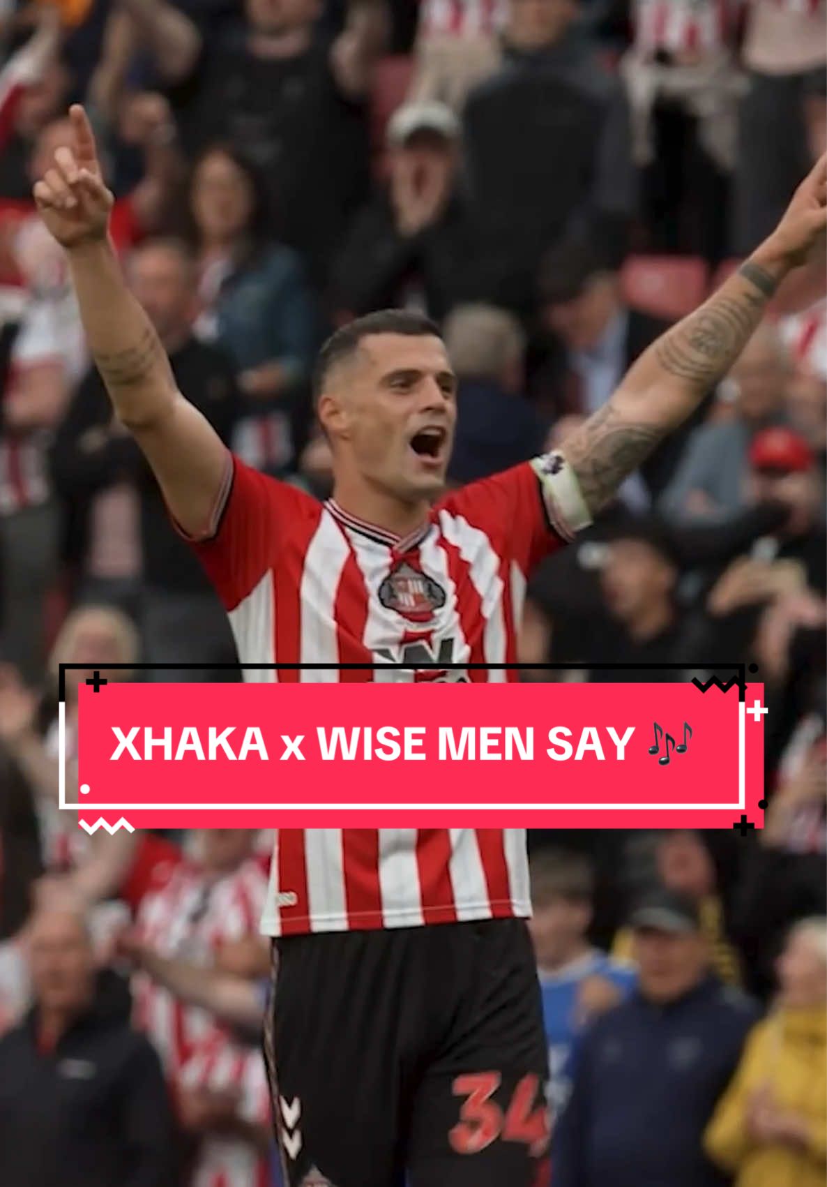 😍 Take 30 seconds to appreciate Granit Xhaka belting out Wise Men Say.   Sunderland is in his blood 😌 #footballtiktok #elvispresley #singing #PremierLeague #viral 