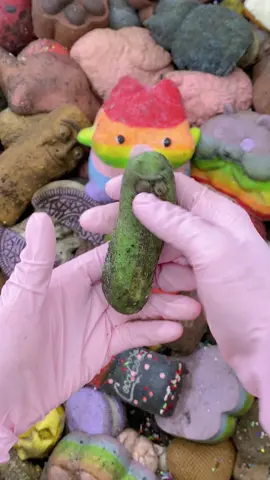 CLEANING SQUISHY ASMR🥒🥒Cucumber Man#asmr 