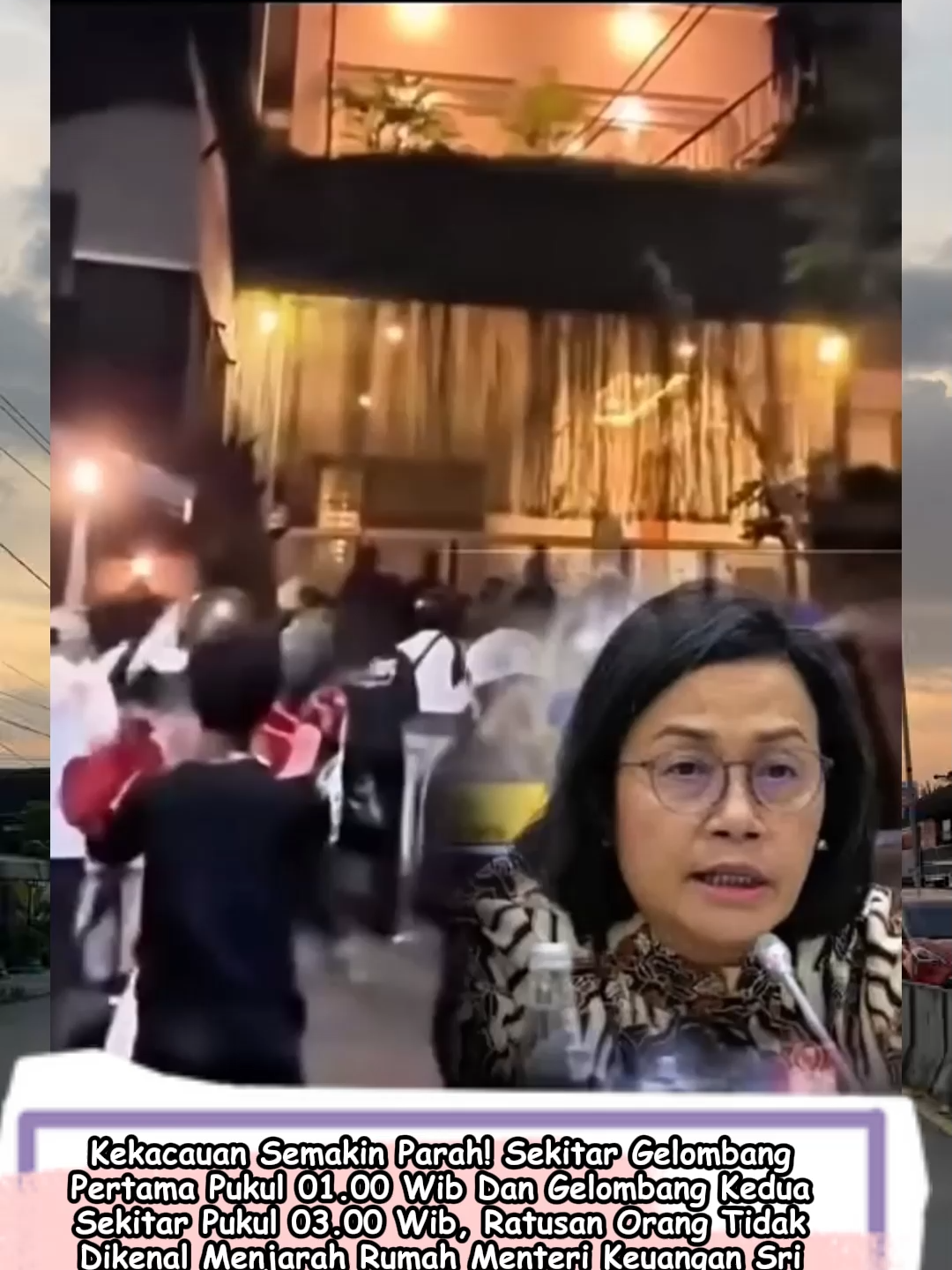 Viral! Rumah Menkeu Sri Mulyani dijarah oleh massa , berharap keuangan negara aman jadi sorotan! 🤫 Penasaran sama videonya? Jangan nyesel ketinggalan, langsung klik link di bio! 💥 #trending #fyp #viral #fungame777 #beritaviral #menterikeuangan #srimulyani