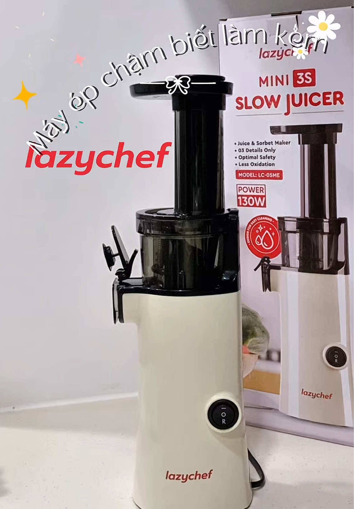 Máy ép chậm lại còn biết làm kem. Siu mê nha  #dogiadung  #lazychefvietnam #mayepchammini #mayepminilamkem #MEC130W 