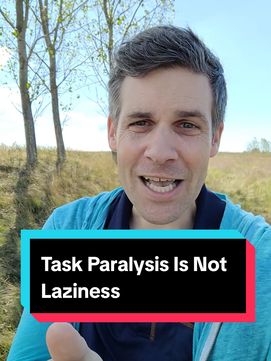 Why you can't do anything when you need to do everything #taskparalysis #ADHD #executivedysfunction 