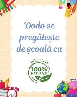 📚✨ DoDo se pregătește de școală! Pentru un început de an școlar cu energie și zâmbete, produsele lactate DoDo sunt alegerea perfectă la micul dejun sau la pachet: naturale, gustoase și pline de bunătate, ca să-i țină pe cei mici pregătiți pentru orice provocare! 🥛🧀 Mulțumim copiilor implicați în proiectul nostru pentru ideile și culorile aduse brand-ului DoDo! 🌈💛 📦 www.lactateacasa.ro 