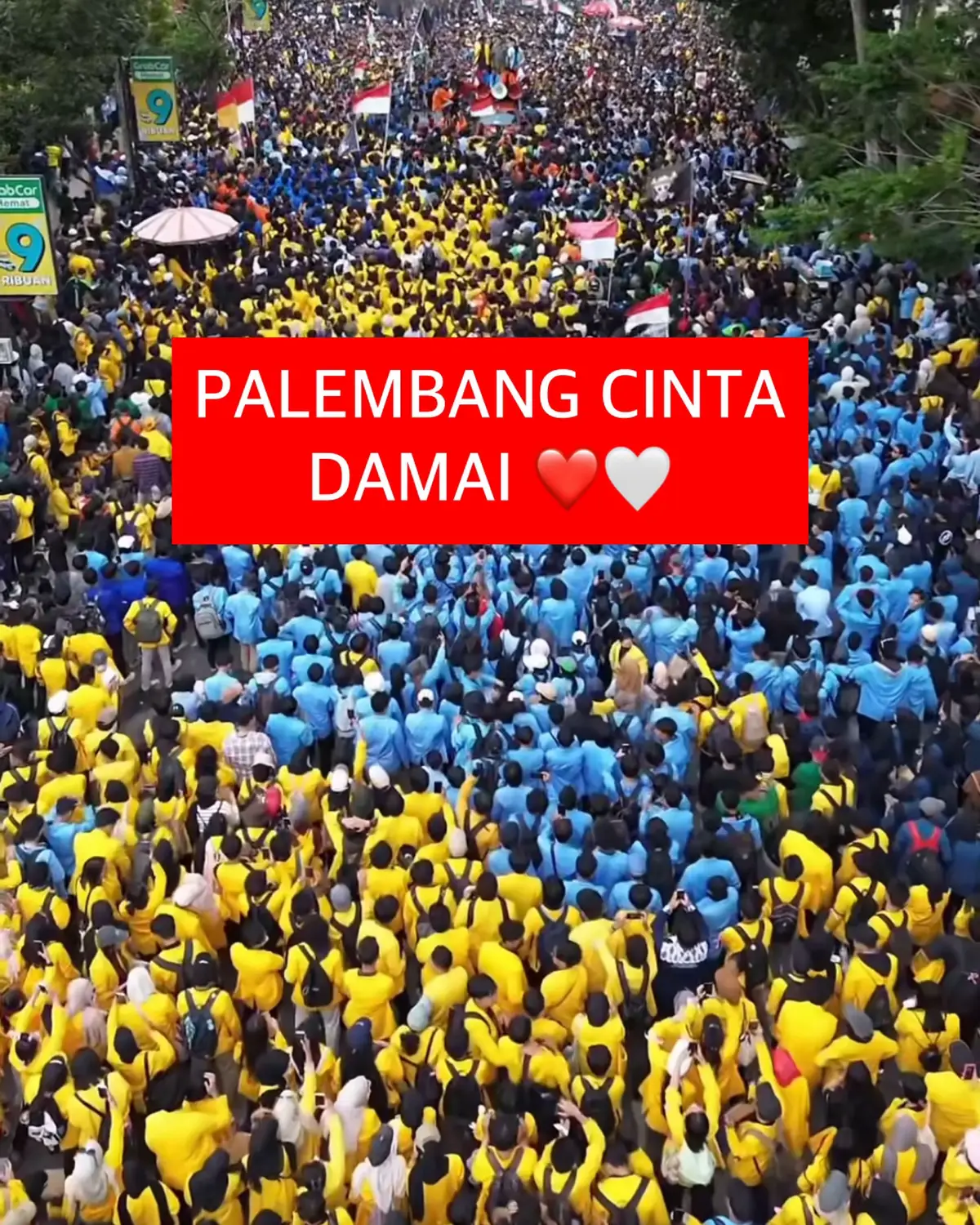 Alhamdulillah syukur “Aksi Damai” adik-adik mahasiswa hari ini berjalan lancar dan aman. Apa yang menjadi aspirasi sudah tersampaikan dengan baik.  Terima kasih untuk seluruh mahasiswa yang mewakili suara rakyat menyampaikan aspirasi nya dengan baik dan bijak, seluruh elemen (tokoh agama dan masyarakat), seluruh anggota keamanan, petinggi TNI & Polri serta Forkopimda lainnya yang menjalankan tugas nya dengan sangat baik. Serta media yang selalu mengajak dalam aksi kedamaian. Tetap kito selalu jago Palembang. 📸 : @ancaakk
