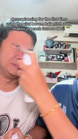 HAHAHAHAHAH wah first time dermaplanning!!!! i love how makes my skin smoooth cos no hair LOL. @BOVEM #bovem 
