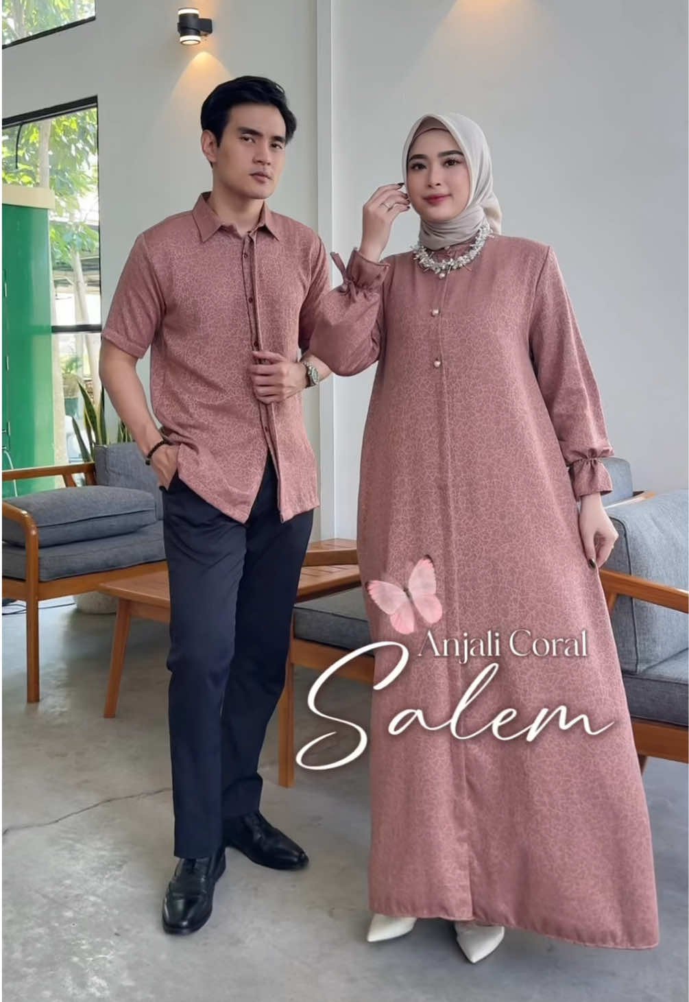 Anjali coral salem dari Athiyah secantik ini bunda😍. Dipakai ke acara kondangan bisa banget. Yuk langsung co payment sekarang juga biar ga kehabisan lagi yaaa🫶🥰#promomakangajian #coupleset #couplesetkeluarga #bajulebaran #couplesetlebaran 