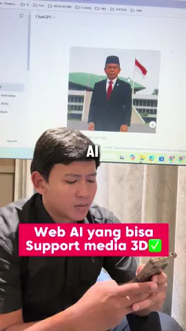 Web Ai image to 3D buat gambar pejabat DPR bisa gerak pun bisa ✅😱😎🙏