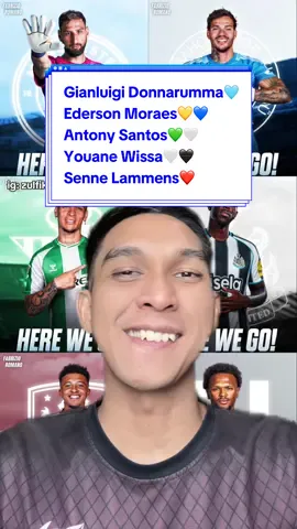 Gianluigi Donnarumma ke Manchester City🩵 Ederson ke ke Fenerbahce💛💙 Antony Santos ke Real Betis💚🤍 Florentino Luis ke Burnley💜 Loic Openda ke Juventus🤍🖤 Bryan Brobbey ke Sunderland❤️🤍 Matt O'Riley ke Olympique Marseille🤍💙 Alexis Sanchez ke Sevilla❤️🤍 Jadon Sancho ke Aston Villa💜💙 Yoane Wissa ke Newcastle United🤍🖤 Eric Ten Hag dipecat dari kursi kepelatihan Bayer Leverkusen💔 Conrad Harder ke RB Leipzig❤️🤍 Nicolas Jackson OTW Bayern Munchen🤍❤️ Randal Kolo Muani OTW Tottenham Hotspur🤍 Senne Lammens ke Manchester United❤️ #transfer #transfers #beritatransfer #transfernews #zulfikarfy 