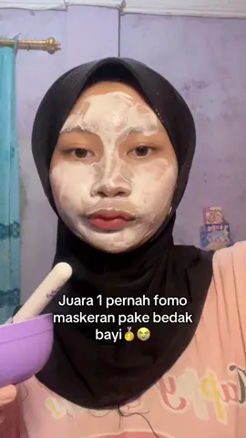 ditunggu vt maskerannya😉🤭#aurelsukamaskeran #bedak bayi