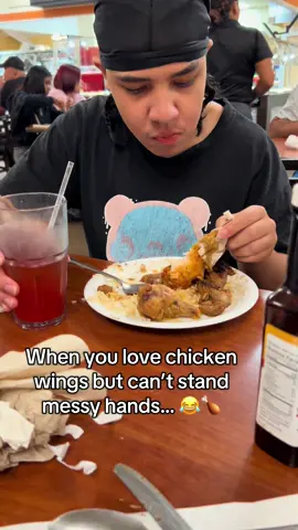 My teenager cracks me up 🤭 He loves his chicken wings, but he refuses to let his hands get dirty. Always has to eat with a napkin 💙 It’s the little things that make him, him. #teenagers #fyp #chickenwings #napkin #xcyzba 