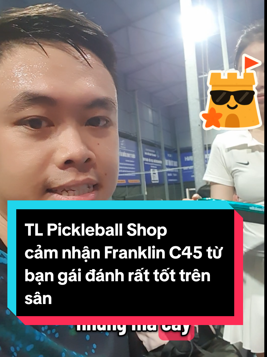 Cubg TL Pickleball Shop phỏng vấn 1 bạn nữ đánh rất tốt trên sân về cây Franklin C45 cả nhà nhé. #tlpickleballshop #viral #paddle #franklin #franklinc45 