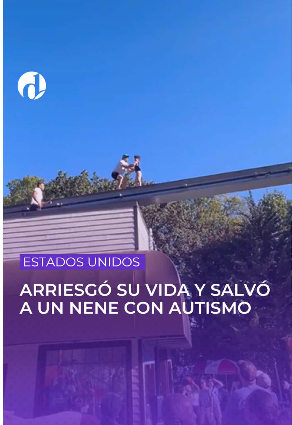 🫂En Estados Unidos, un hombre de jugó la vida saltando a las vías de un tren tras ver a un nene con autismo caminando allí. #estadosunidos #niño 
