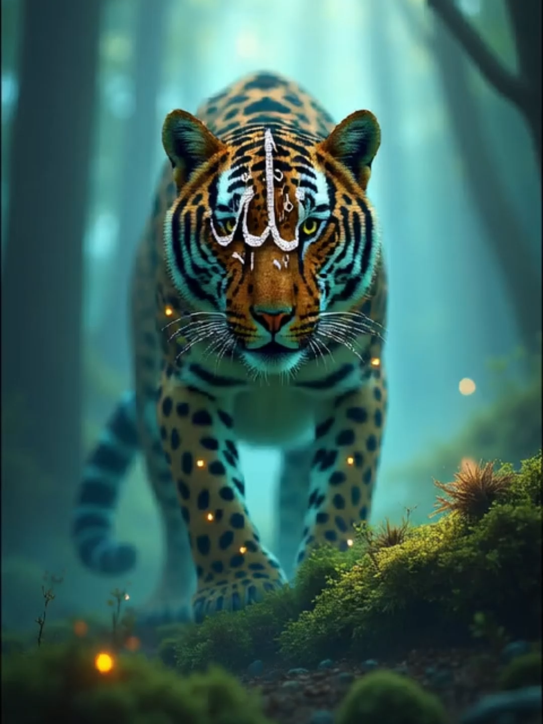 Mighty tiger of the jungle roaming his territory. #ai #fyp #foryoupage❤️❤️ #aianimation #aivideo #aiart #wallpaper #aigenerated #cinematic #cinematicvideo #epic #fantasy #fantasia #warriors #tiger #muslimtiktok #muslim #islamic_media