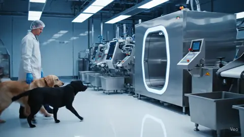 ultra realistic industrial #dog #meat #foryou #ai #tiktokpakistan 