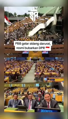 PBB anghirnya bergerak resmi bubarkan DPR🇮🇩 karna di ketahui melakukan korupsi berjamaah,lebih dari 100 orang di nyatakan korup. #DPR #fypviral #AksiDemo #indonesia #jangkauanluas 