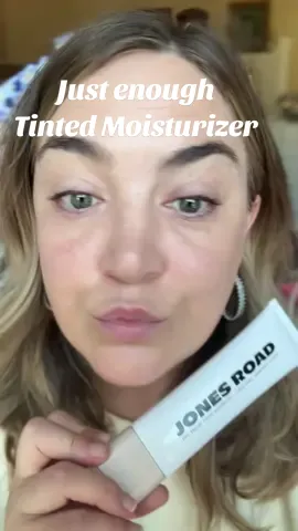 Loving a minimal coverage base and this one from @Jones Road Beauty has been a favorite lately!  #tintedmoisturizer #lightcoveragemakeup #over40makeup #skinlikemakeup #everydayglam 
