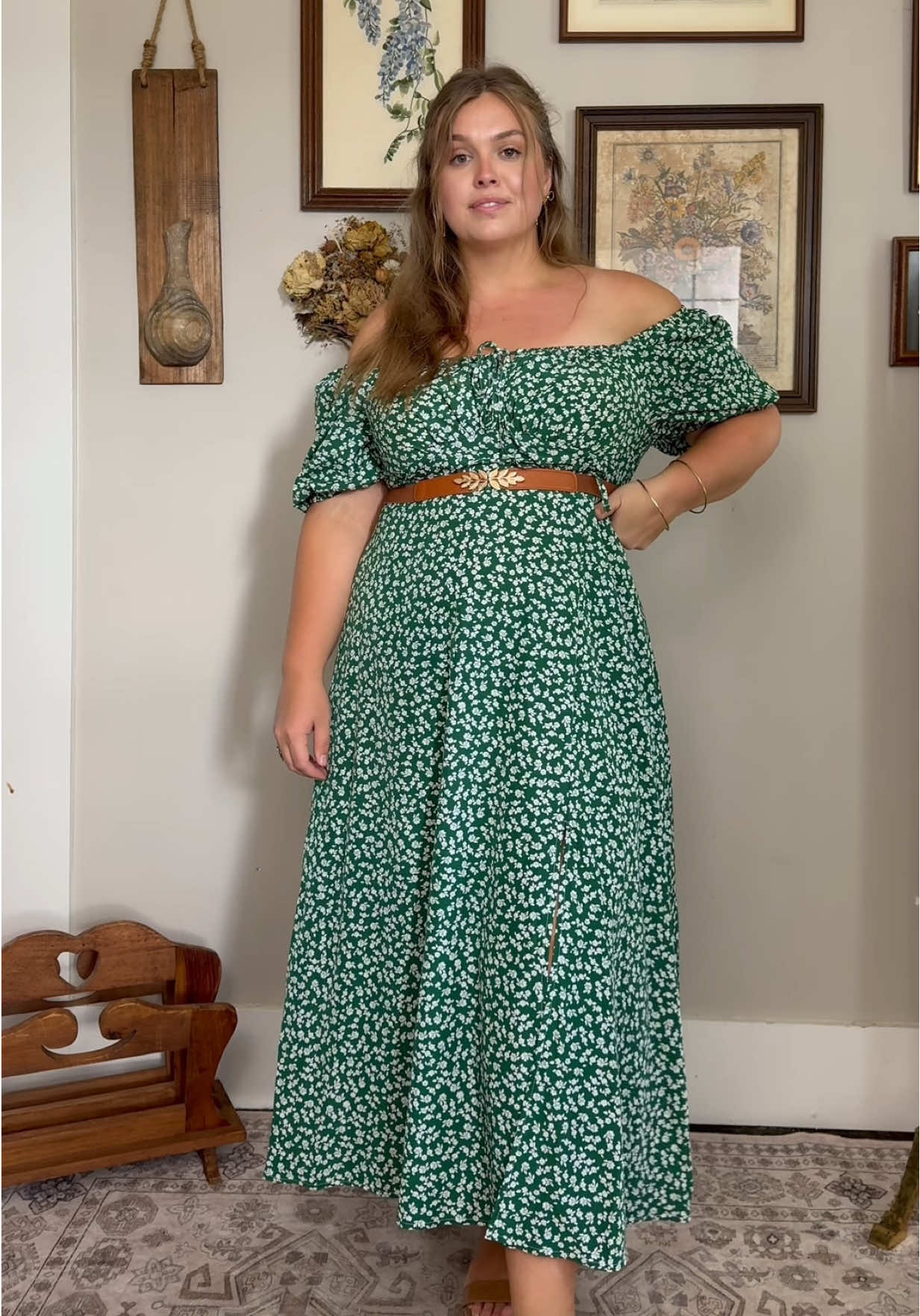 One of my faves. I’m obsessed with the color. And it even comes in a long sleeve version! #plussizefashion #midsizefashion #plussizedress #curvyfashion #curvyoutfits 